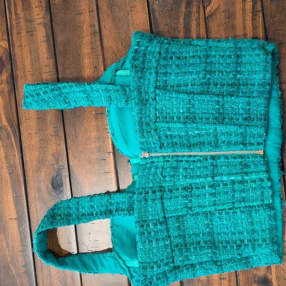 Aqua X Maeve Reilly Tweed Bustier Top - Picture 4 of 6